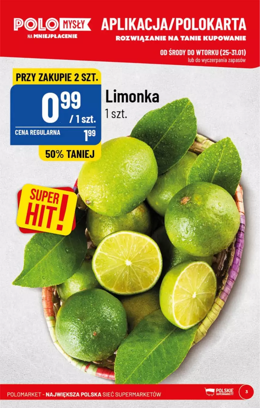 Gazetka promocyjna PoloMarket - Gazetka pomocyjna - ważna 25.01 do 31.01.2022 - strona 3 - produkty: Limonka