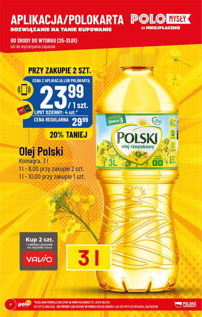 Gazetka promocyjna PoloMarket - Gazetka pomocyjna - ważna 25.01 do 31.01.2022 - strona 4 - produkty: Gra, Olej