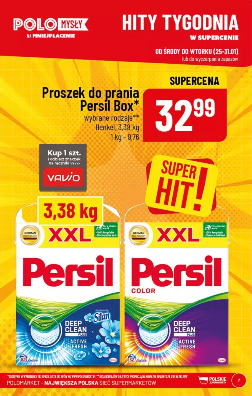 Gazetka promocyjna PoloMarket - Gazetka pomocyjna - ważna 25.01 do 31.01.2022 - strona 7 - produkty: Persil, Proszek do prania