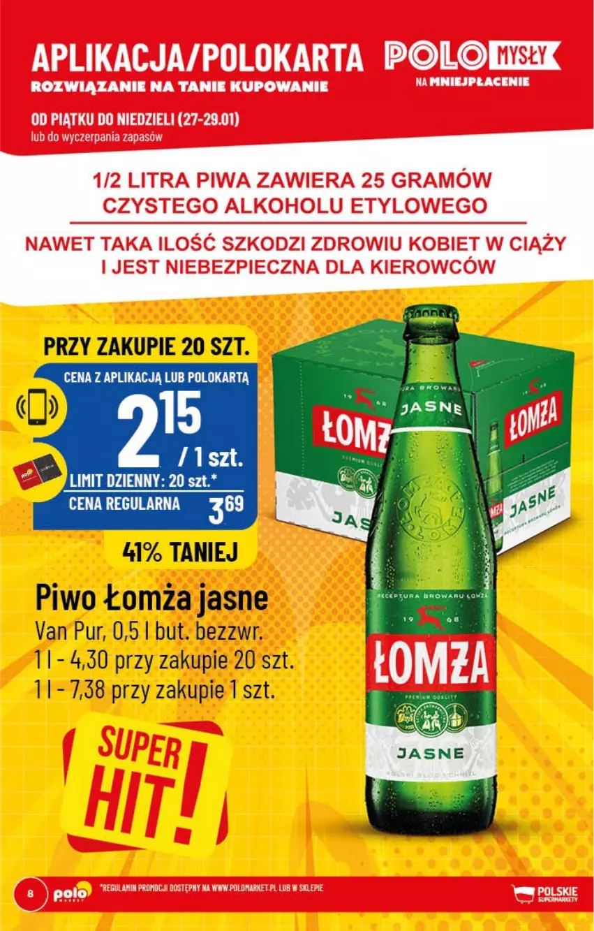 Gazetka promocyjna PoloMarket - Gazetka pomocyjna - ważna 25.01 do 31.01.2022 - strona 8 - produkty: Piwo, Pur