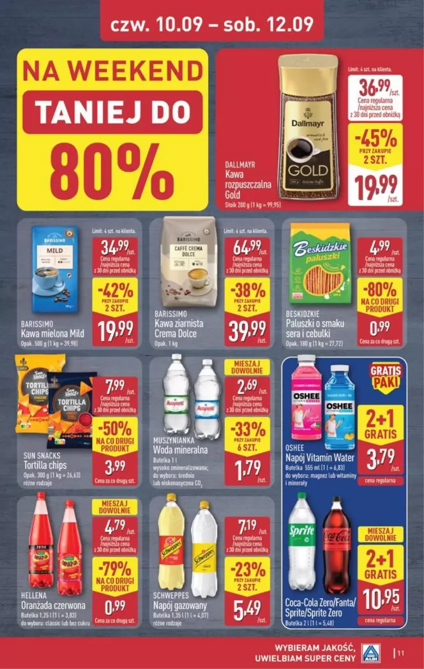 Gazetka promocyjna Aldi - Oferta weekendowa - ważna 10.09 do 12.09.2026 - strona 11 - produkty: Fa, GRID, Hellena, Kawa, Magnez, Mule, Napój, Oshee, Por, Ser, Woda