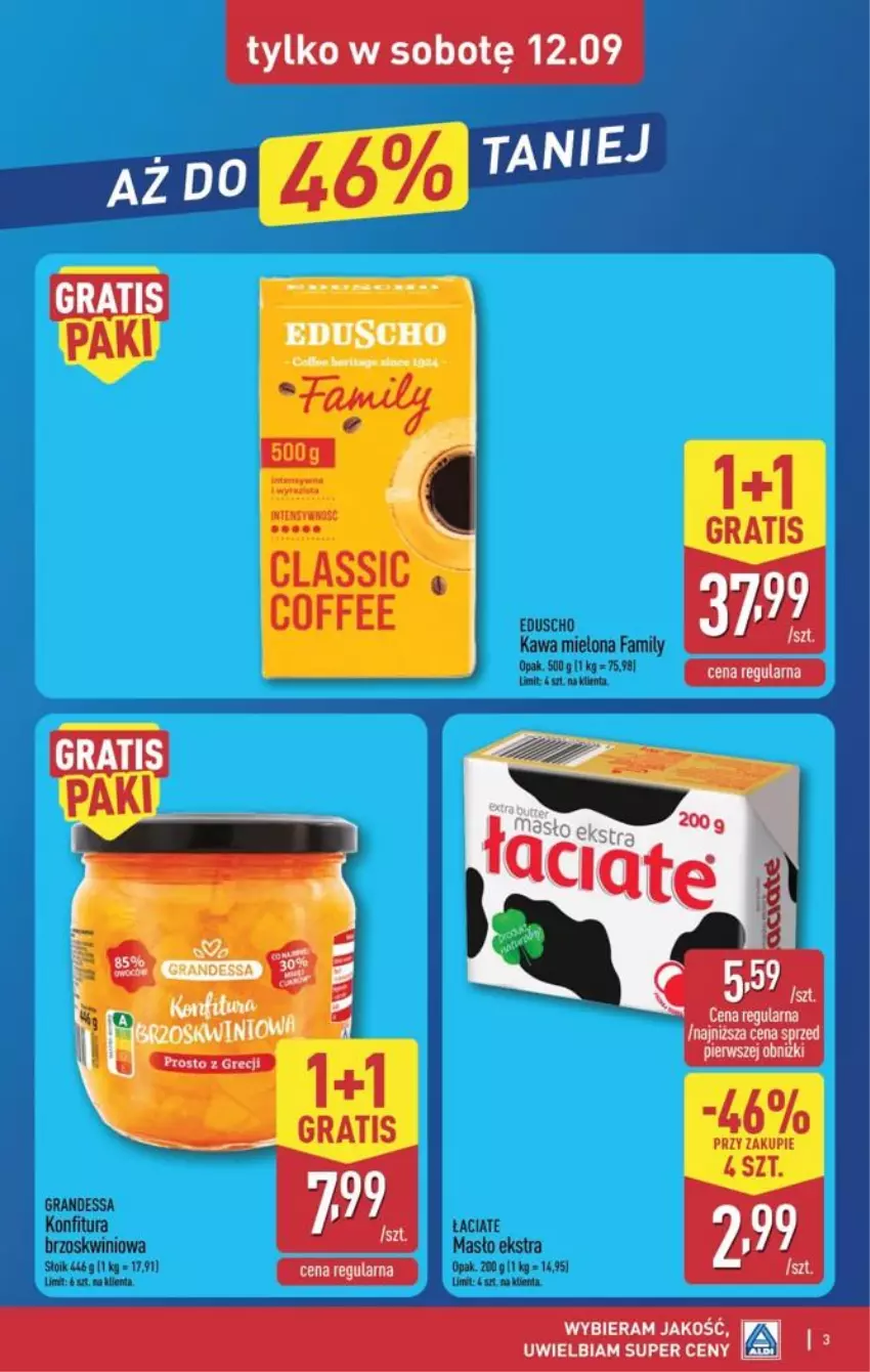 Gazetka promocyjna Aldi - Oferta weekendowa - ważna 10.09 do 12.09.2026 - strona 3 - produkty: Fa, Gra, Kawa, Kawa mielona, Konfitura