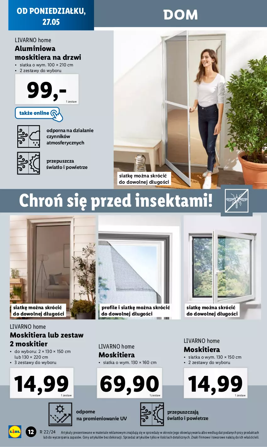 Gazetka promocyjna Lidl - GAZETKA - ważna 27.05 do 01.06.2024 - strona 14 - produkty: Drzwi, Ivar, Por, Siatka