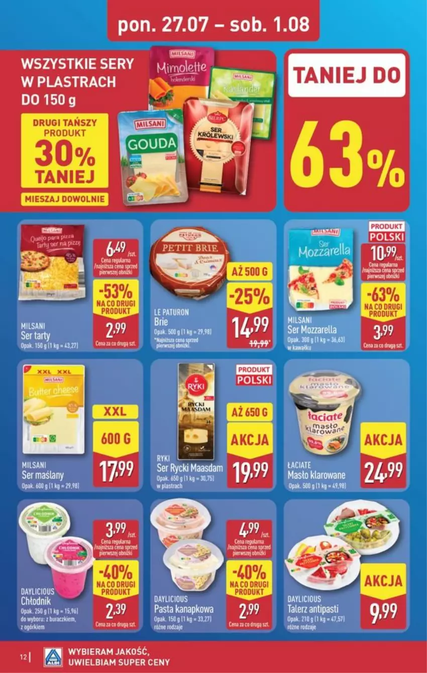 Gazetka promocyjna Aldi - Pełna oferta - ważna 27.07 do 01.08.2026 - strona 12 - produkty: Fa, Gra, Klej, Mecze, Ser, Talerz