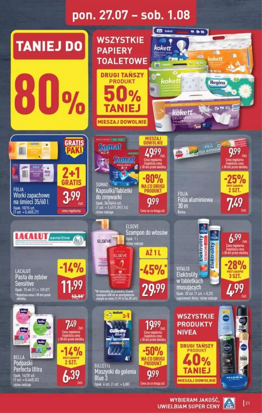 Gazetka promocyjna Aldi - Pełna oferta - ważna 27.07 do 01.08.2026 - strona 21 - produkty: Gra, Nivea, Papier
