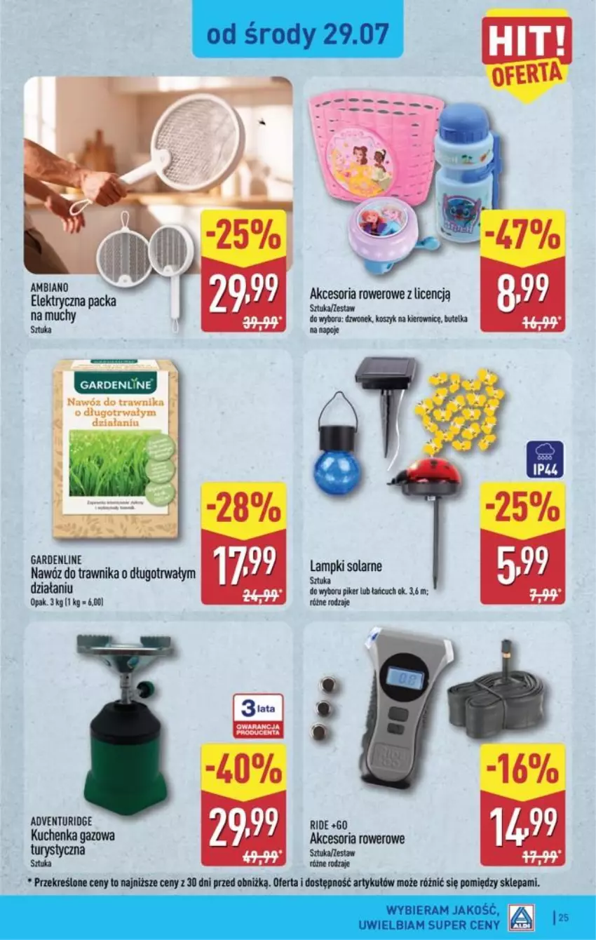Gazetka promocyjna Aldi - Pełna oferta - ważna 27.07 do 01.08.2026 - strona 25 - produkty: Kosz, Napoje, Nawóz, Rower