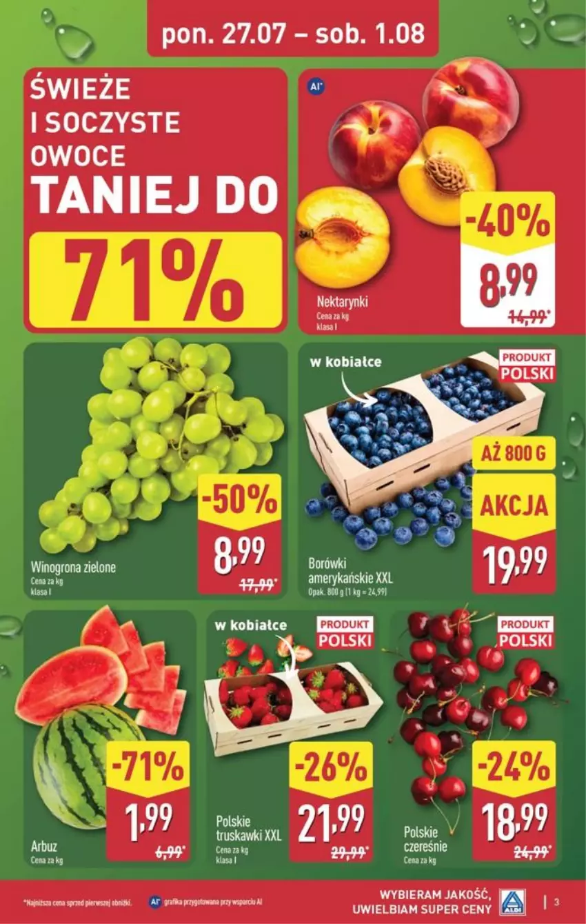 Gazetka promocyjna Aldi - Pełna oferta - ważna 27.07 do 01.08.2026 - strona 3 - produkty: Nektar, Owoce, Wino, Winogrona