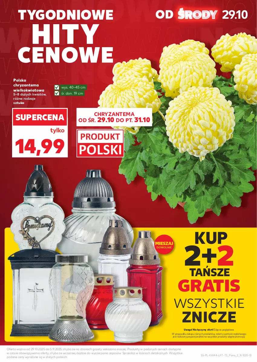Gazetka promocyjna Kaufland - Gazetka tygodnia - ważna 29.10 do 05.11.2025 - strona 5 - produkty: Chryzantema, Gra, Por, Waga, Znicz