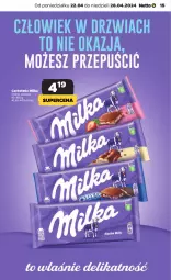 Gazetka promocyjna Netto - Od Poniedziałku - Gazetka - ważna od 28.04 do 28.04.2024 - strona 15 - produkty: Czekolada, Milka