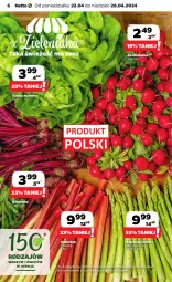 Gazetka promocyjna Netto - Od Poniedziałku - Gazetka - ważna od 28.04 do 28.04.2024 - strona 6 - produkty: Sałata masłowa, Inka, Sałat, Masło, Rzodkiewka