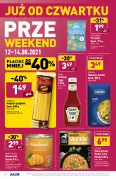Gazetka promocyjna Aldi - Gazetka - ważna od 14.08 do 14.08.2021 - strona 24 - produkty: Lubella, Mandarynki, Ketchup, Makaron, Rum, Zupa, Bell, Kawa, Tera, Spaghetti, Bella, Groch, Heinz, Danie gotowe