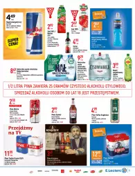 Gazetka promocyjna E Leclerc - Gazetka - ważna od 19.03 do 19.03.2022 - strona 5 - produkty: Piwo, Książęce, Nałęczowianka, Sok, Por, Napój energetyczny, Red Bull, Tyskie, Warka, Fortuna, Napój izotoniczny, Syrop, Woda mineralna, Woda, Harnaś, Napój, Herbapol, Nektar, Grejpfrut, Fa