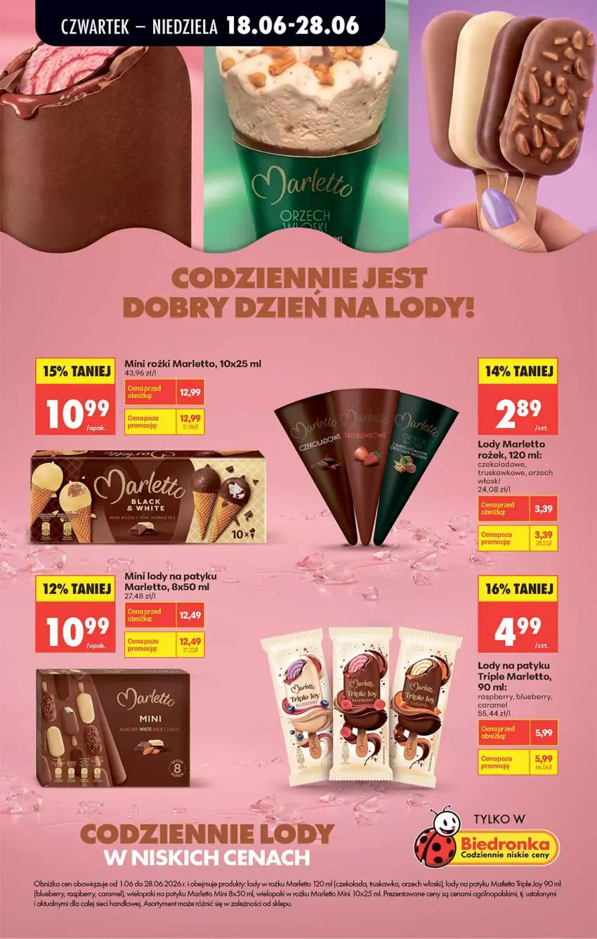 Gazetka promocyjna Biedronka - Od Czwartku - ważna 18.06 do 24.06.2026 - strona 21 - produkty: Czekolada, Lody