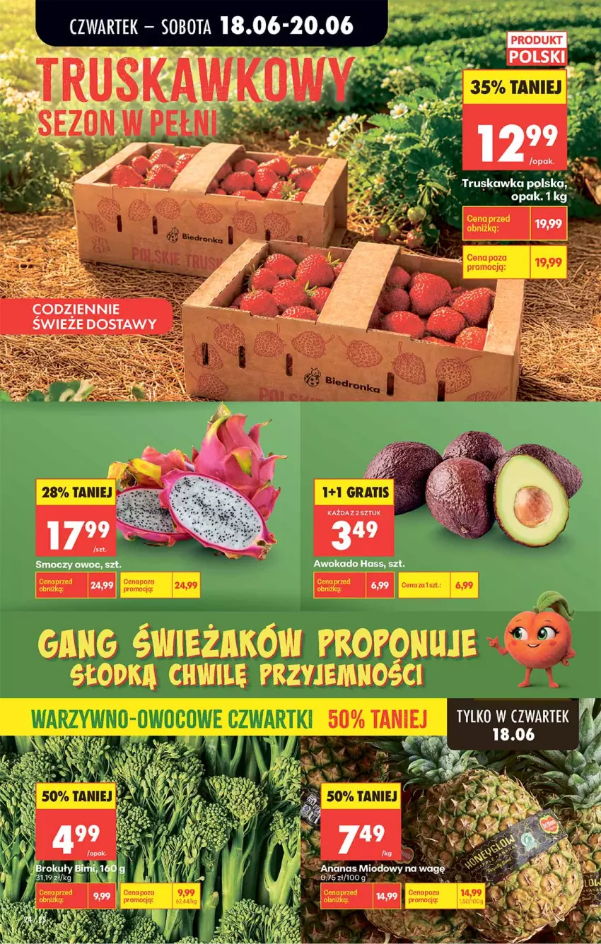 Gazetka promocyjna Biedronka - Od Czwartku - ważna 18.06 do 24.06.2026 - strona 24 - produkty: Ananas, Fa, LG
