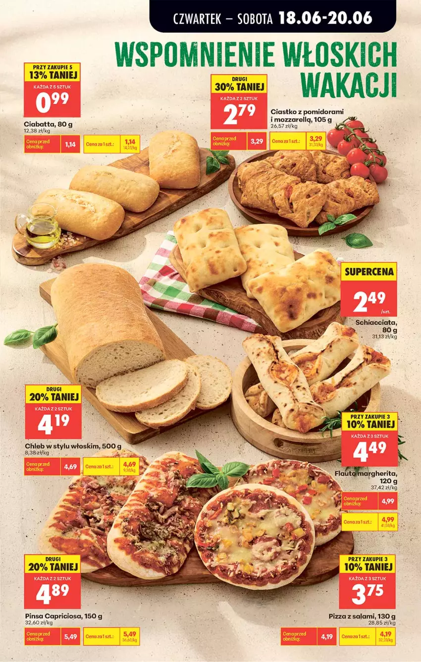 Gazetka promocyjna Biedronka - Od Czwartku - ważna 18.06 do 24.06.2026 - strona 33 - produkty: Chia, Chleb, Ciabatta, Pizza, Salami