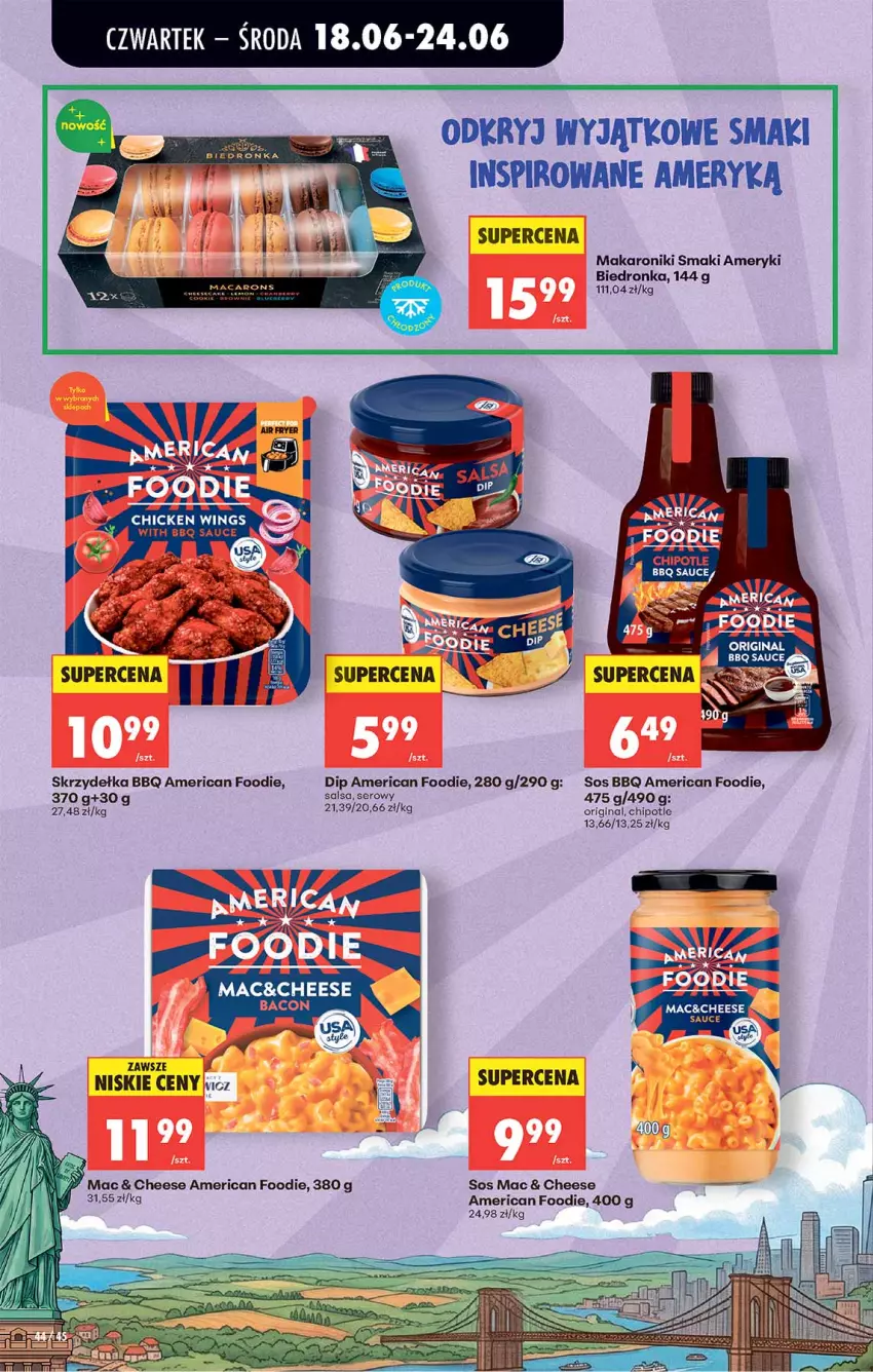 Gazetka promocyjna Biedronka - Od Czwartku - ważna 18.06 do 24.06.2026 - strona 44 - produkty: Makaron, Salsa, Ser, Sos