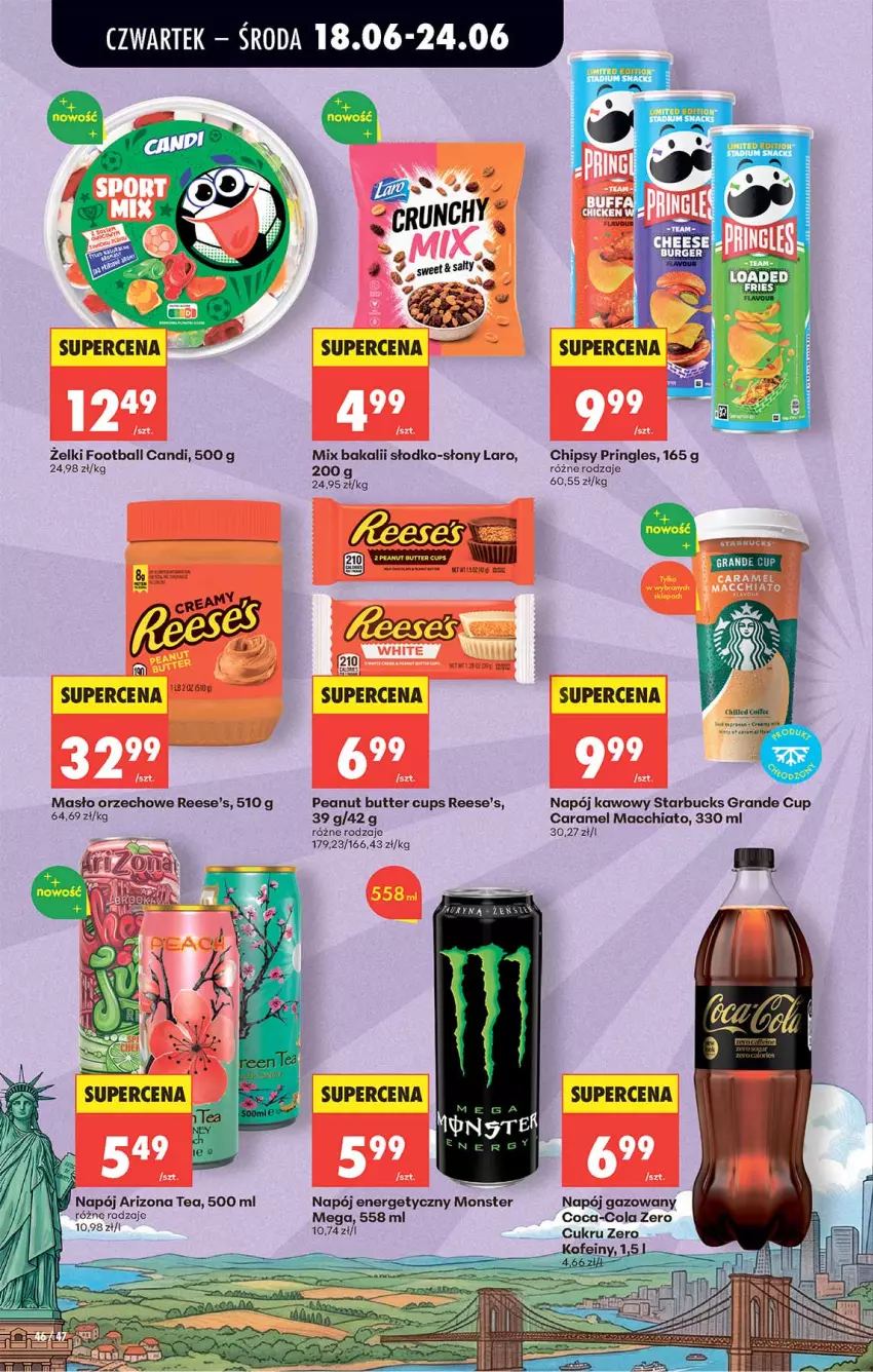 Gazetka promocyjna Biedronka - Od Czwartku - ważna 18.06 do 24.06.2026 - strona 46 - produkty: Chia, Chipsy, Coca-Cola, Gra, Masło, Masło orzechowe, Napój, Napój energetyczny, Napój gazowany, Pringles, Wanna