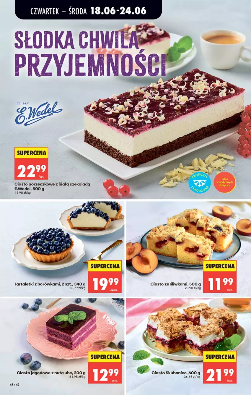 Gazetka promocyjna Biedronka - Od Czwartku - ważna 18.06 do 24.06.2026 - strona 48 - produkty: Borówka, Por, Tarta
