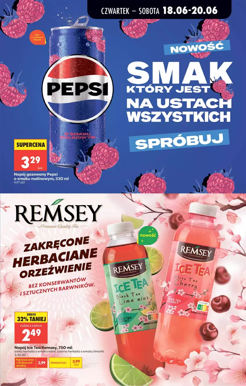 Gazetka promocyjna Biedronka - Od Czwartku - ważna 18.06 do 24.06.2026 - strona 53 - produkty: Herbata, Ice tea, Napój, Pepsi