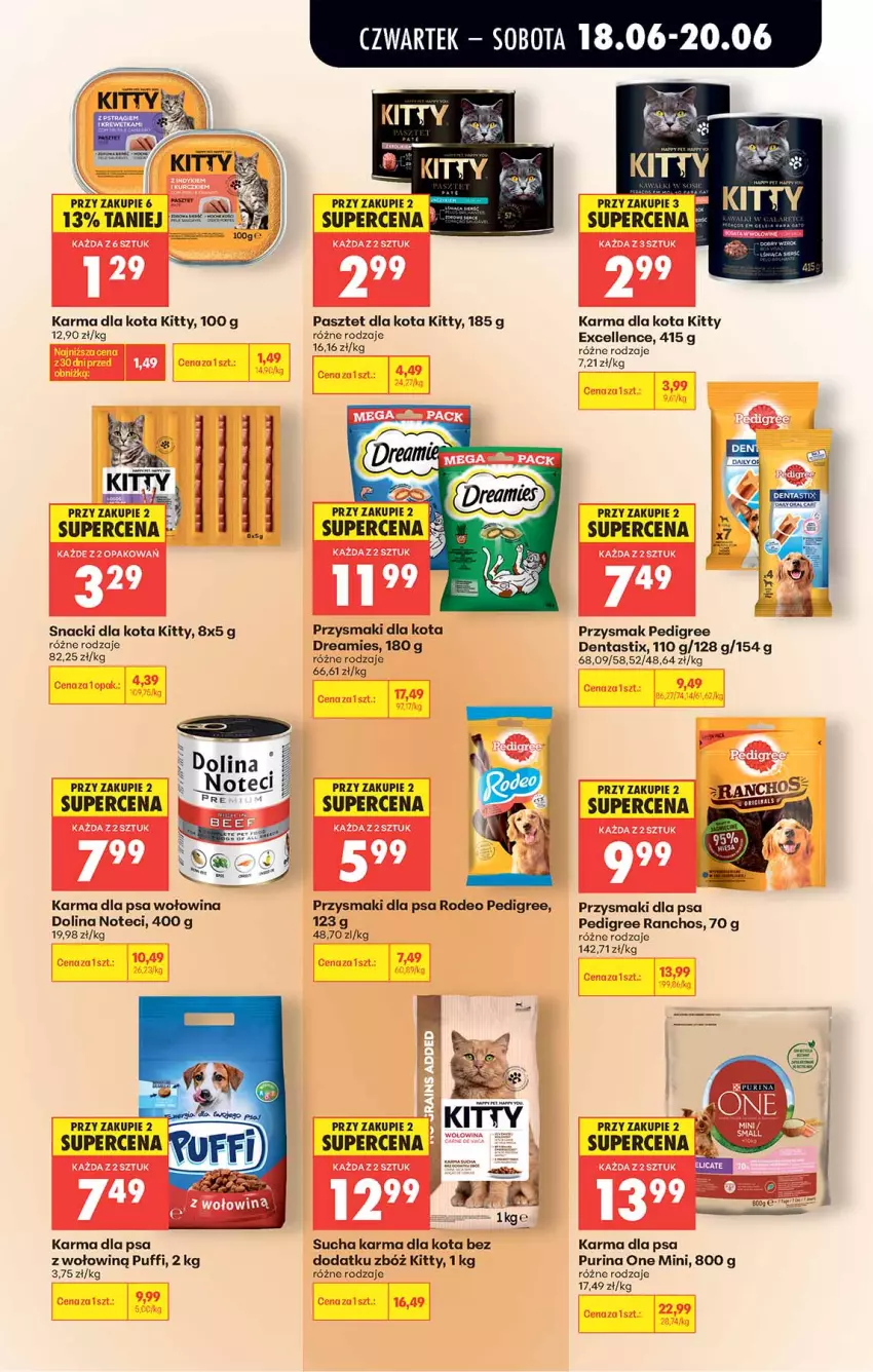 Gazetka promocyjna Biedronka - Od Czwartku - ważna 18.06 do 24.06.2026 - strona 63 - produkty: Pasztet, Pedigree, Przysmaki, Puf, Pur, Purina, Sucha karma, Wołowina