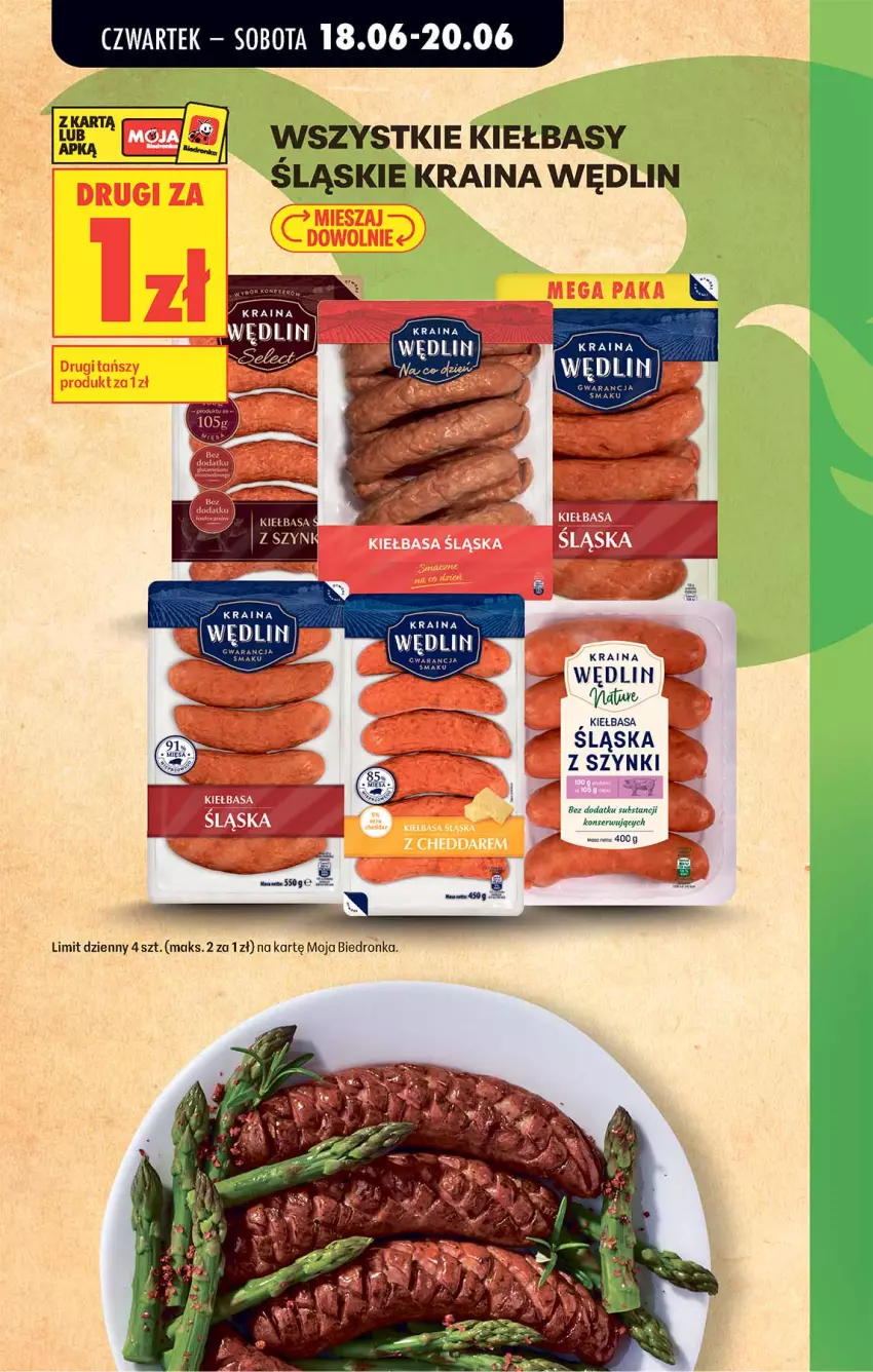 Gazetka promocyjna Biedronka - Od Czwartku - ważna 18.06 do 24.06.2026 - strona 7 - produkty: Kiełbasa, Ser