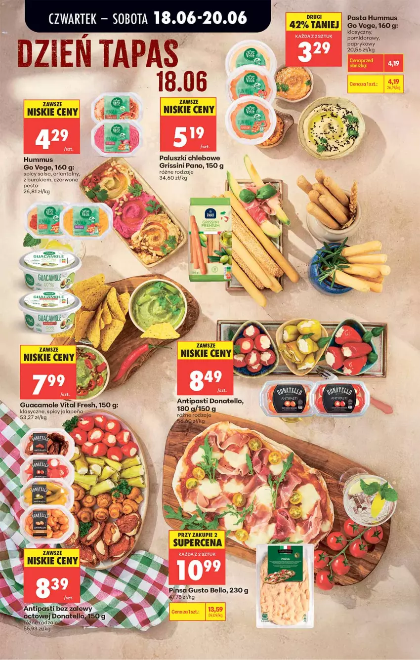 Gazetka promocyjna Biedronka - Od Czwartku - ważna 18.06 do 24.06.2026 - strona 73 - produkty: Amol, Bell, Buraki, Chleb, Grissini, Hummus, Mus, Pesto, Salsa