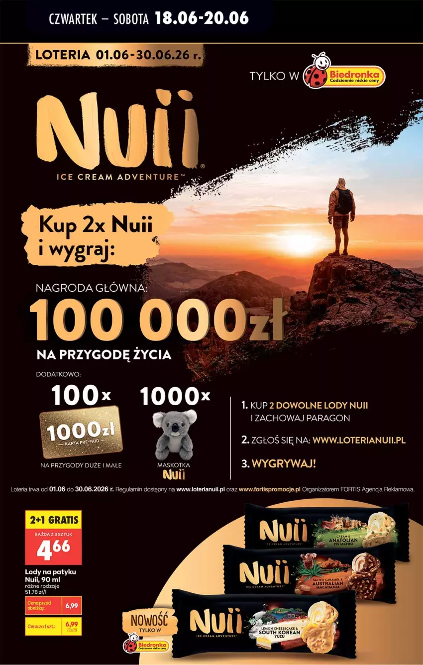 Gazetka promocyjna Biedronka - Od Czwartku - ważna 18.06 do 24.06.2026 - strona 78 - produkty: Fa, Gra, Lody, Ser