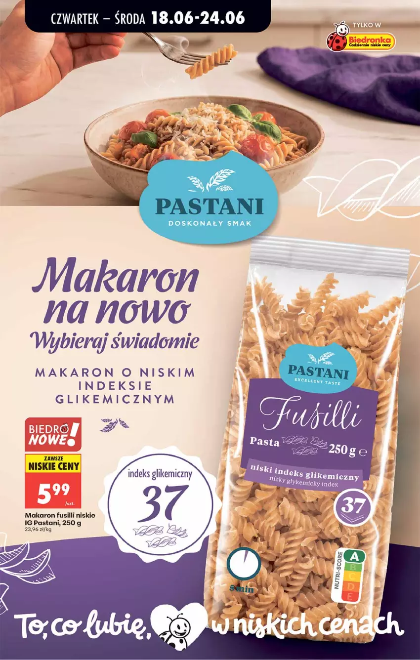 Gazetka promocyjna Biedronka - Od Czwartku - ważna 18.06 do 24.06.2026 - strona 80 - produkty: Makaron