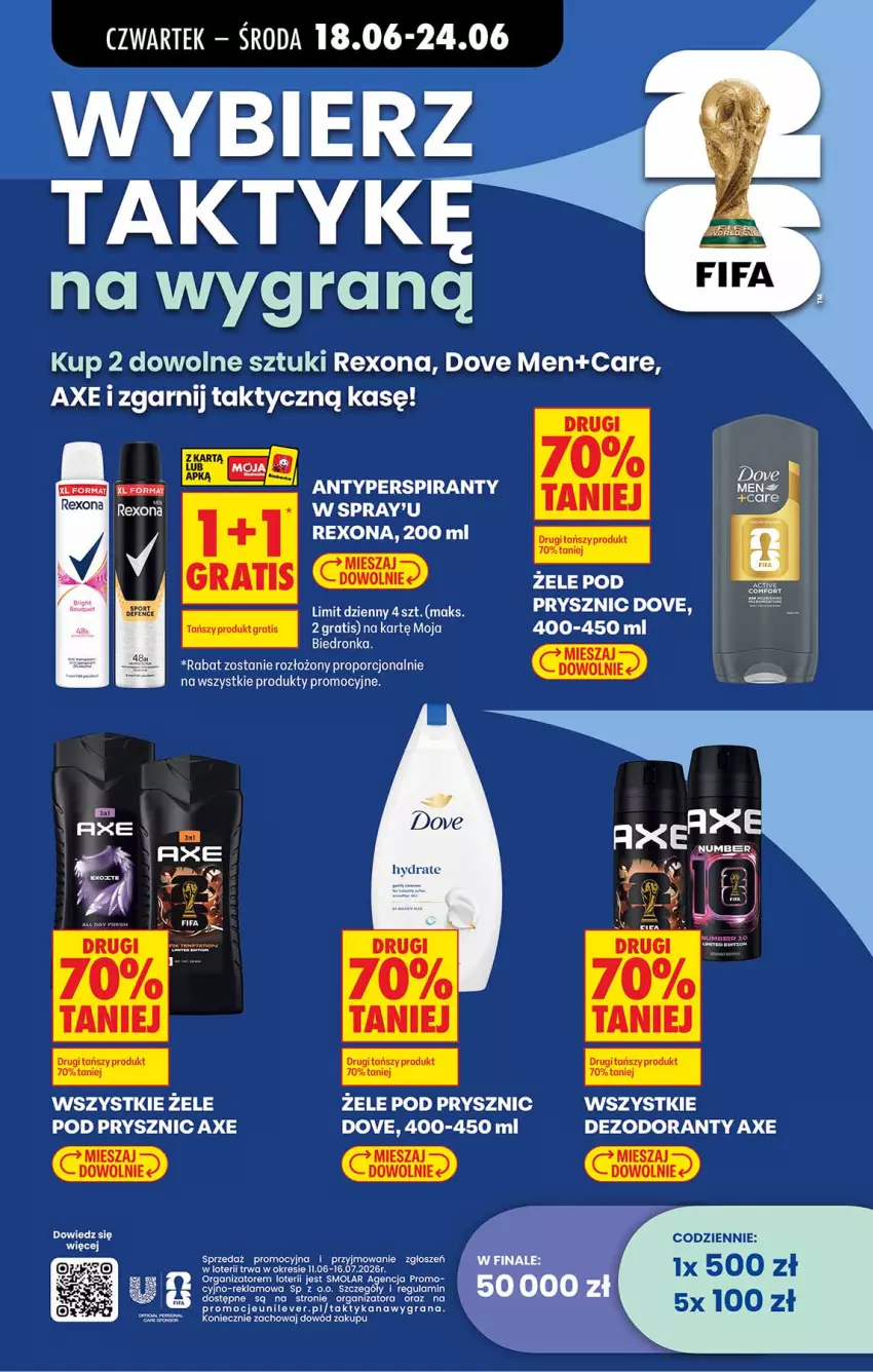Gazetka promocyjna Biedronka - Od Czwartku - ważna 18.06 do 24.06.2026 - strona 83 - produkty: Antyperspirant, Dezodorant, Dove, Gra, Mola, Por, Rexona