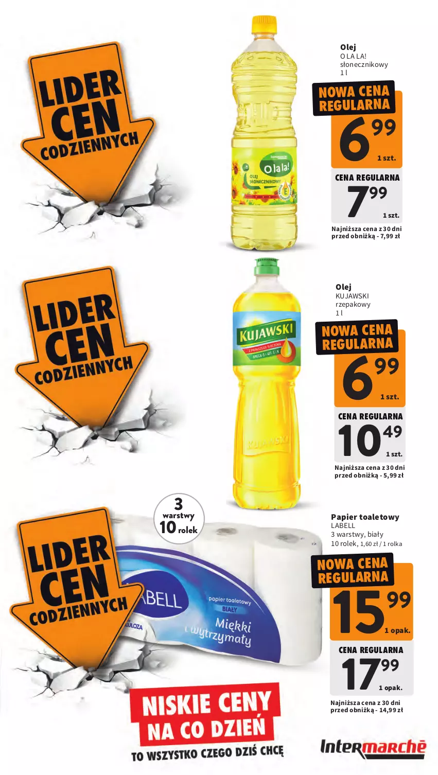 Gazetka promocyjna Intermarche - Gazetka promocyjna - ważna 26.03 do 30.03.2026 - strona 7 - produkty: Bell, Kujawski, Olej, Papier, Papier toaletowy