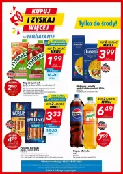 Gazetka promocyjna Lewiatan - Gazetka - ważna od 27.07 do 27.07.2024 - strona 1 - produkty: Lubella, Makaron, Ser, Bell, Parówki, Mirinda, Pepsi, Spaghetti, Tymbark, Bella, Napój, Berlinki, Fa
