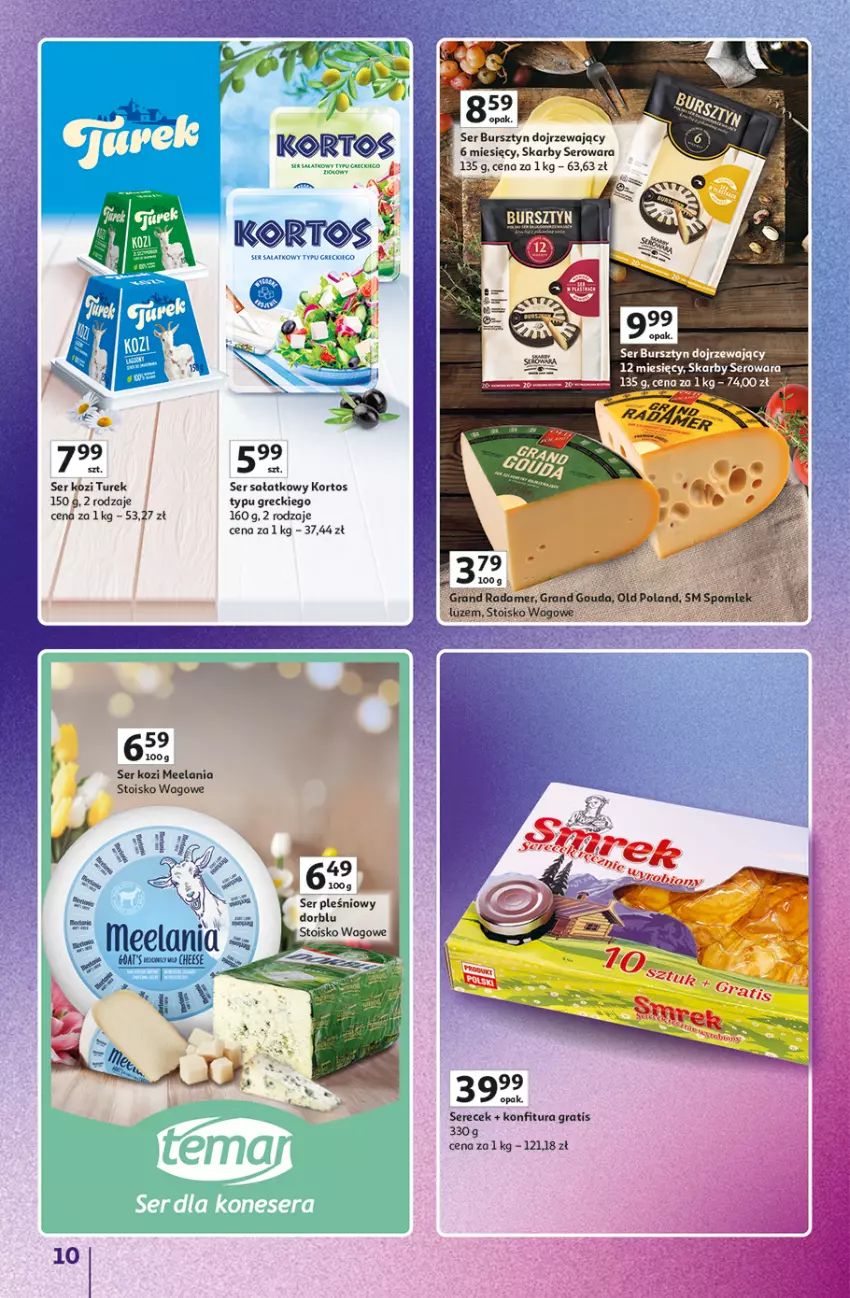 Gazetka promocyjna Auchan - Znane Marki Duży Wybór Hipermarket - ważna 12.06 do 18.06.2025 - strona 10 - produkty: Bursztyn, Fa, Gra, HP, Konfitura, Sałat, Ser, Ser kozi, Ser pleśniowy