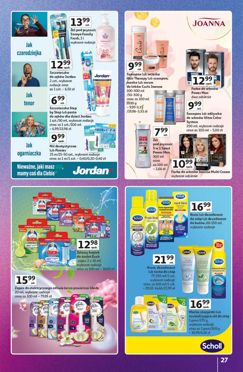 Gazetka promocyjna Auchan - Znane Marki Duży Wybór Hipermarket - ważna 12.06 do 18.06.2025 - strona 27 - produkty: Acana, Dezodorant, Dzieci, Fa, Farba do włosów, Joanna, Karp, Maska, Nić dentystyczna, Odżywka, Por, Rum, Ser, Serum, Skarpetki, Sól, Szampon, Szczoteczka, Tarka, Tarka do stóp