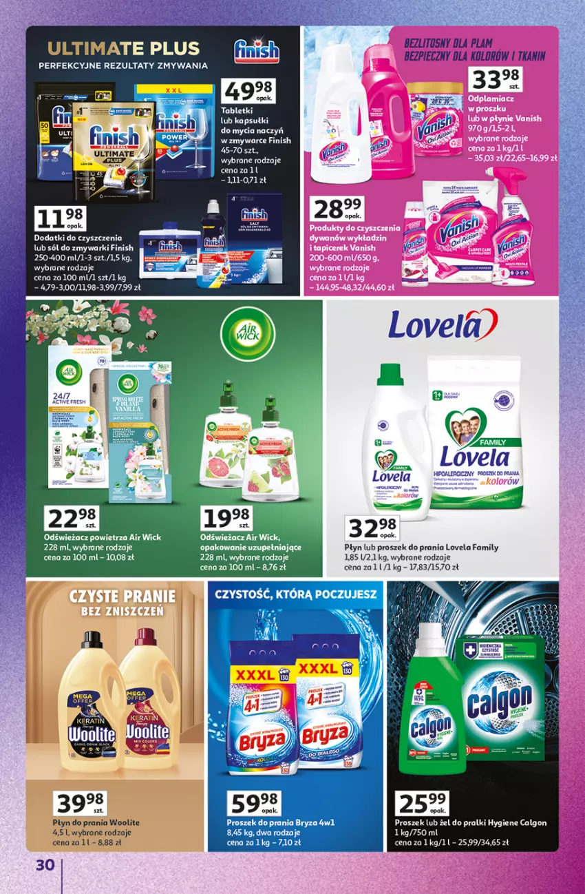 Gazetka promocyjna Auchan - Znane Marki Duży Wybór Hipermarket - ważna 12.06 do 18.06.2025 - strona 30 - produkty: Bryza, Calgon, Fa, LG, Lovela, Piec, Płyn do prania, Por, Pralki, Proszek do prania