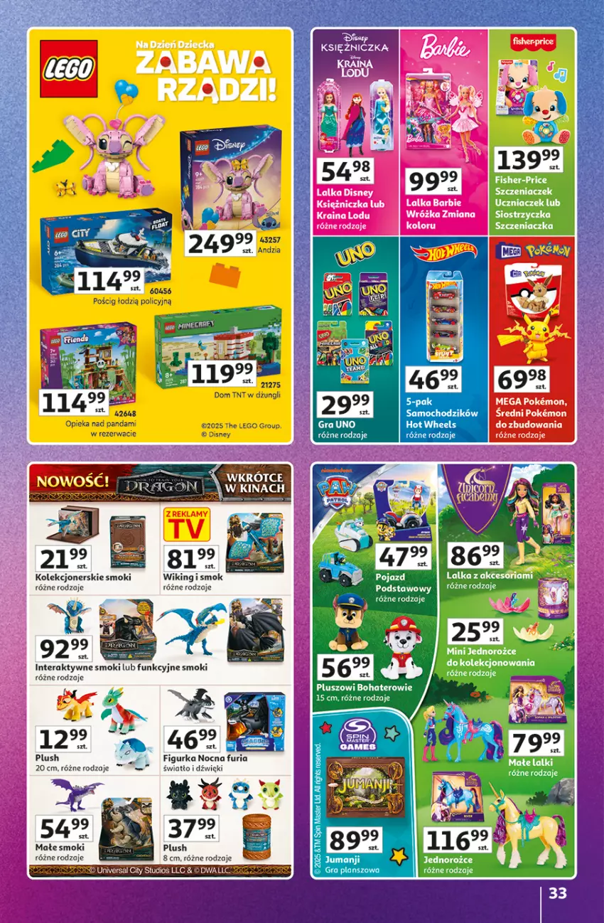 Gazetka promocyjna Auchan - Znane Marki Duży Wybór Hipermarket - ważna 12.06 do 18.06.2025 - strona 33 - produkty: Fisher-Price, Lalka, Pojazd, Tera
