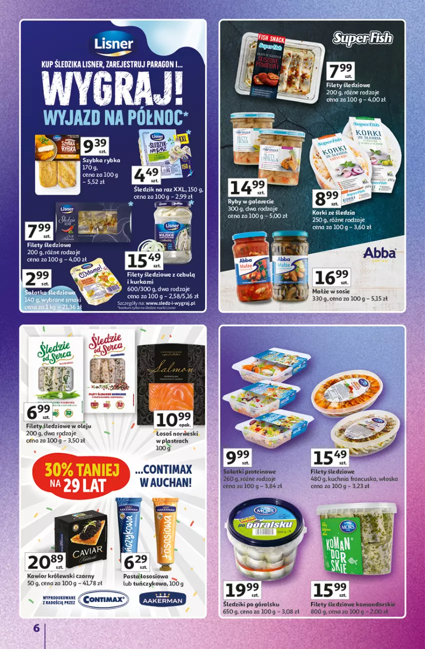 Gazetka promocyjna Auchan - Znane Marki Duży Wybór Hipermarket - ważna 12.06 do 18.06.2025 - strona 6 - produkty: Fa, Gala, Gra, Kawior, Królewski, Kuchnia, Małże, Olej, Sos, Top