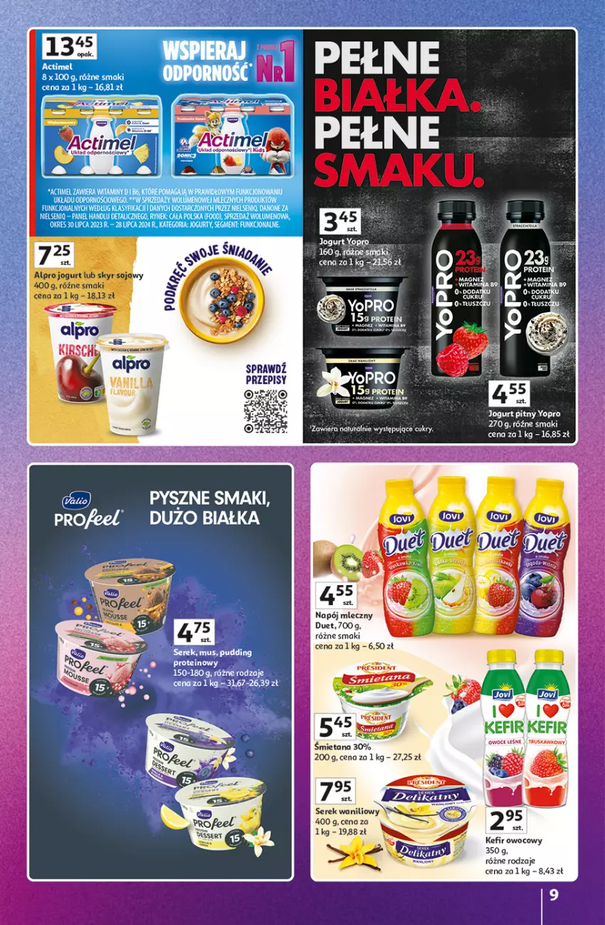 Gazetka promocyjna Auchan - Znane Marki Duży Wybór Hipermarket - ważna 12.06 do 18.06.2025 - strona 9 - produkty: Alpro, Fa, Jogurt, Jogurt pitny, Kefir, Napój, Napój mleczny, Pudding, Ser, Serek