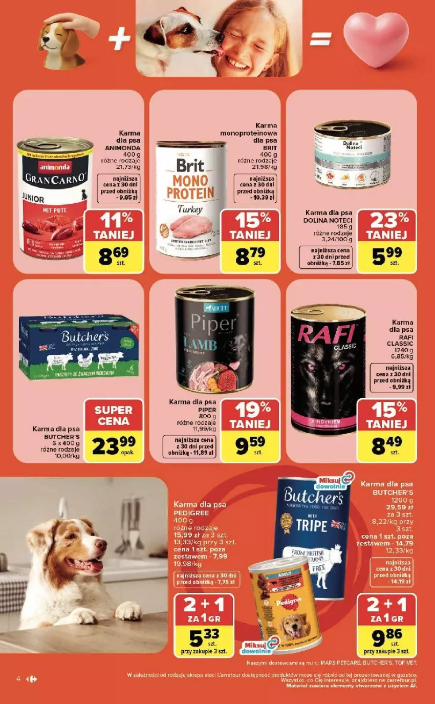 Gazetka promocyjna Carrefour - Gazetka ZOOkątek w SUMIE sama miłość - ważna 22.06 do 04.07.2026 - strona 4 - produkty: Animonda, Brit