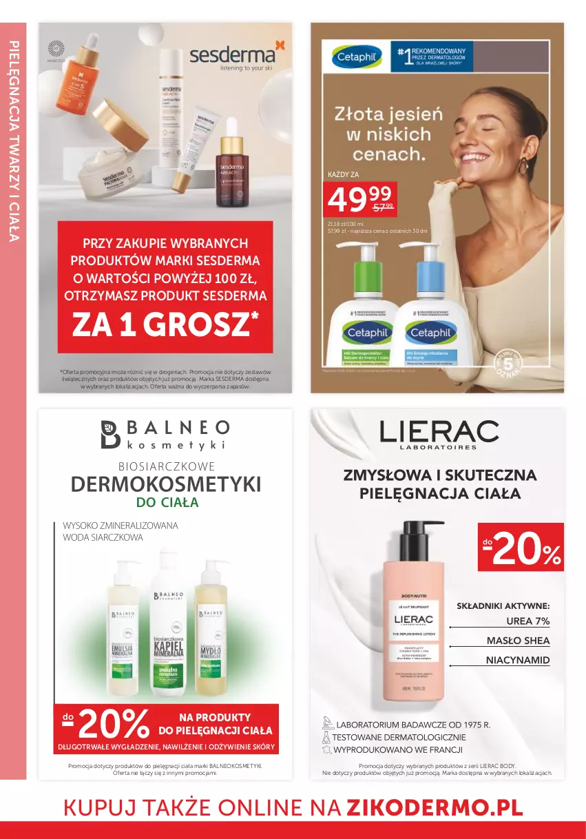 Gazetka promocyjna Ziko - Gazetka Ziko Dermo - ważna 14.11 do 27.11.2024 - strona 14 - produkty: Body, Lierac, Ser, Sesderma