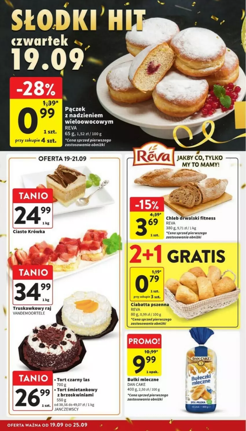 Gazetka promocyjna Intermarche - ważna 19.09 do 25.09.2024 - strona 17 - produkty: Chleb, Dan Cake, Gra, Miecz, Pączek