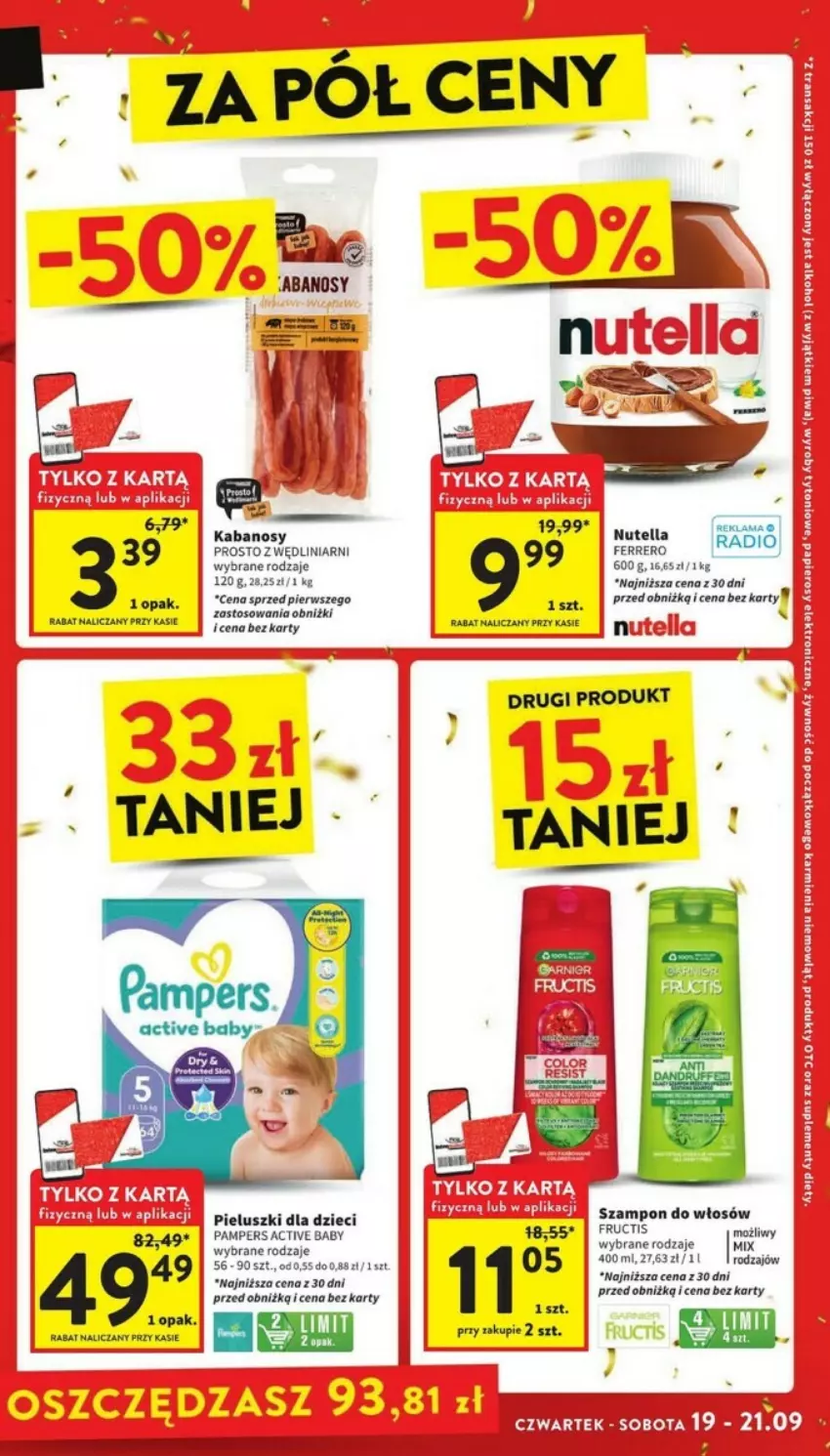 Gazetka promocyjna Intermarche - ważna 19.09 do 25.09.2024 - strona 23 - produkty: Dzieci, Kabanos, Pampers, Szampon, Tran