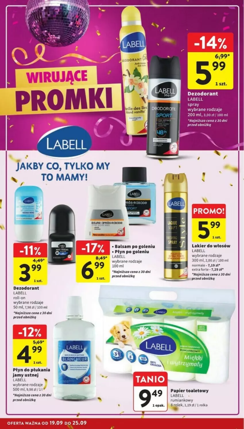 Gazetka promocyjna Intermarche - ważna 19.09 do 25.09.2024 - strona 26 - produkty: Balsam po goleniu, Bell, Dezodorant, Lakier, Lakier do włosów, Papier, Papier toaletowy, Płyn do płukania, Płyn do płukania jamy ustnej, Rum