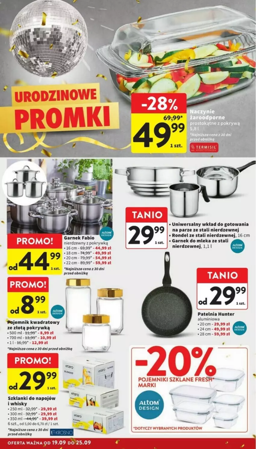 Gazetka promocyjna Intermarche - ważna 19.09 do 25.09.2024 - strona 30 - produkty: Fa, Garnek, Lanki, Pojemnik, Por, Whisky