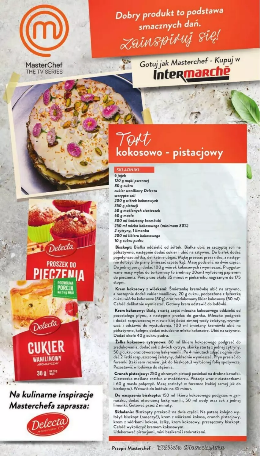 Gazetka promocyjna Intermarche - ważna 19.09 do 25.09.2024 - strona 35 - produkty: Biszkopty, Cukier, Delecta, Fa, Foremki, Gra, Kawa, Kokos, LG, Likier, Mleczko, Mleko, Mleko kokosowe, Nuty, Olej, Piekarnik, Pistacje, Ser, Sok