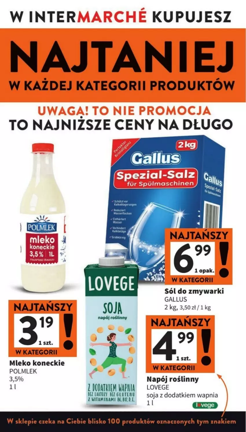 Gazetka promocyjna Intermarche - ważna 19.09 do 25.09.2024 - strona 39 - produkty: Mleko, Napój, Napój roślinny, POLMLEK, Sól, Zmywarki