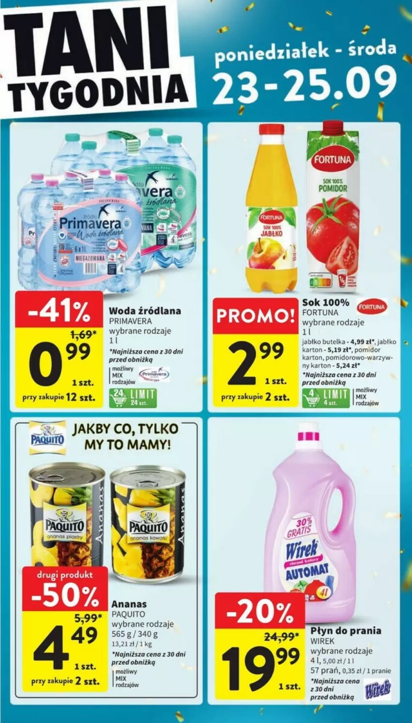 Gazetka promocyjna Intermarche - ważna 19.09 do 25.09.2024 - strona 42 - produkty: LANA, Prima, Primavera, Woda