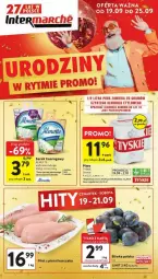 Gazetka promocyjna Intermarche - Gazetka - ważna od 25.09 do 25.09.2024 - strona 1 - produkty: Piwo, Kurczak, Ser, Filet z piersi kurczaka, Tyskie, Serek, Serek twarogowy, Almette