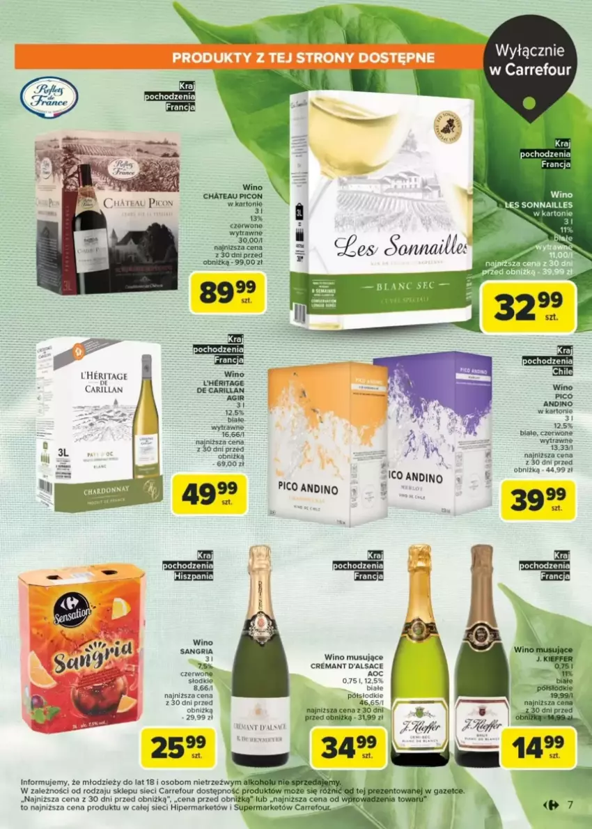 Gazetka promocyjna Carrefour - ważna 17.03 do 05.04.2025 - strona 10 - produkty: Fa, Mus, Wino