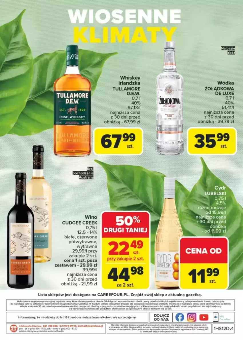 Gazetka promocyjna Carrefour - ważna 17.03 do 05.04.2025 - strona 4 - produkty: Edam, Gra, Por, Saga, Sos, Taca, Tran, Whiskey, Wino, Wódka