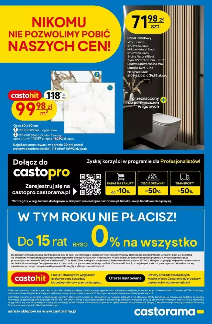 Gazetka promocyjna Castorama - ważna 03.07 do 16.07.2024 - strona 8 - produkty: Astor, Dres, Fa, Fanta, Gra, Gres, Lack, LG, Por, Rama, Rum, Top